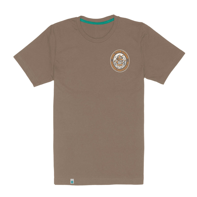 Sendero Provisions Co. Men's Pick Your Poison T-Shirt, Light Brown – front