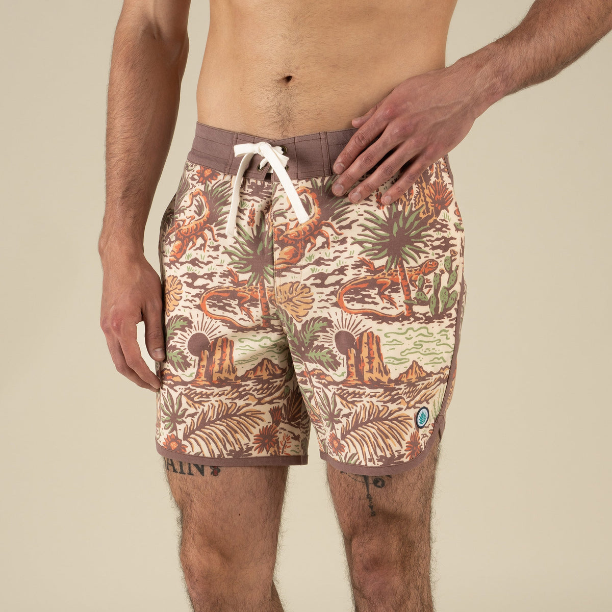 Sendero Provisions Co. Men's Point Bar Boardshort, El Mojave – model front