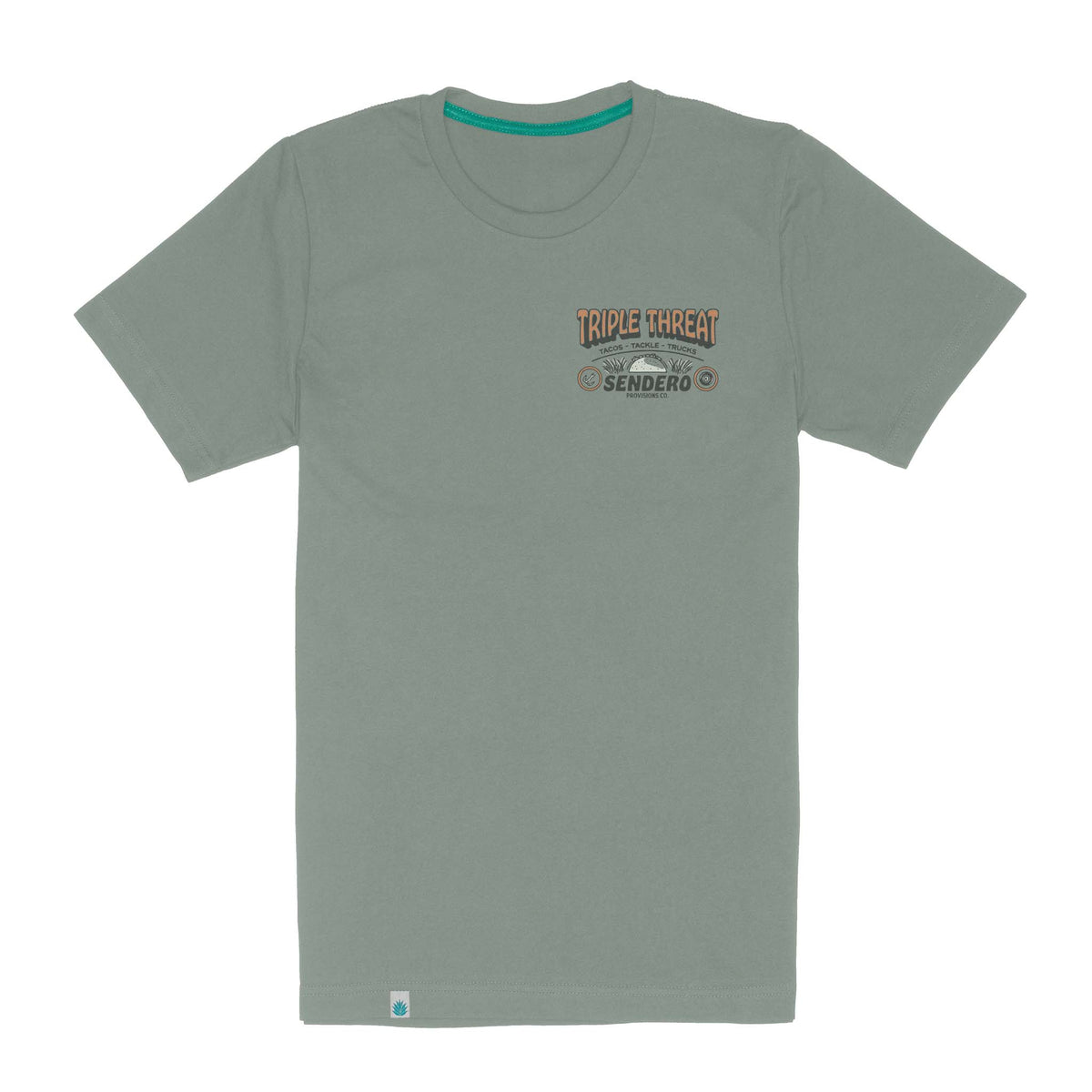 Sendero Provisions Co. Men's Triple Threat T-Shirt, Laguna – front