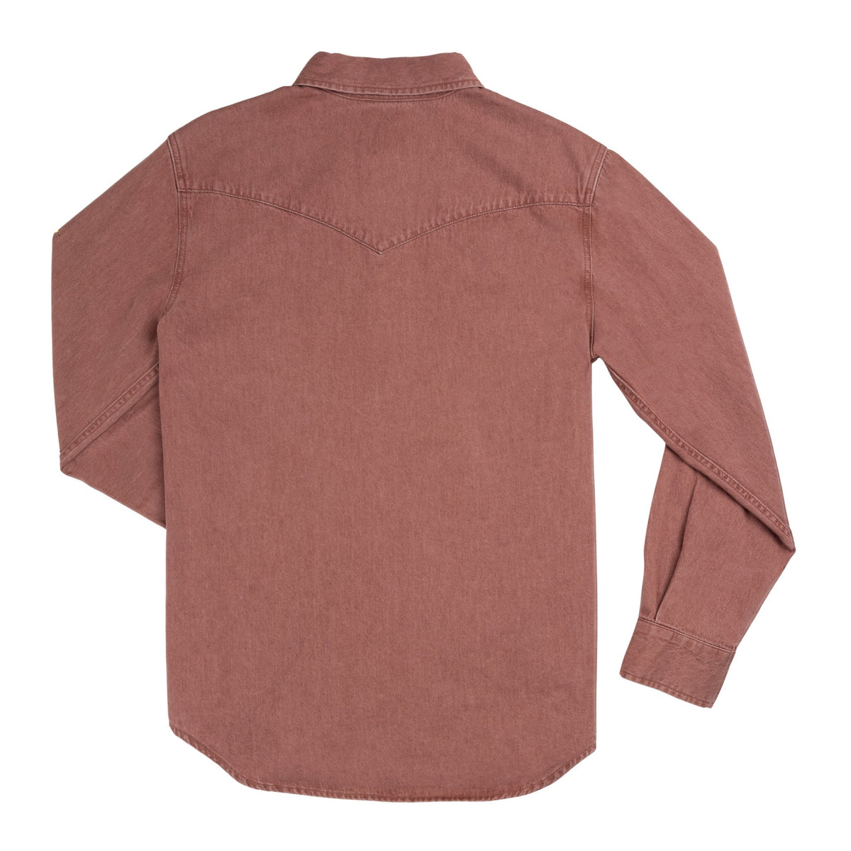 Sendero Provisions Co. Men's Wyatt Pearl Snap Long Sleeve Denim Shirt, Madera – back