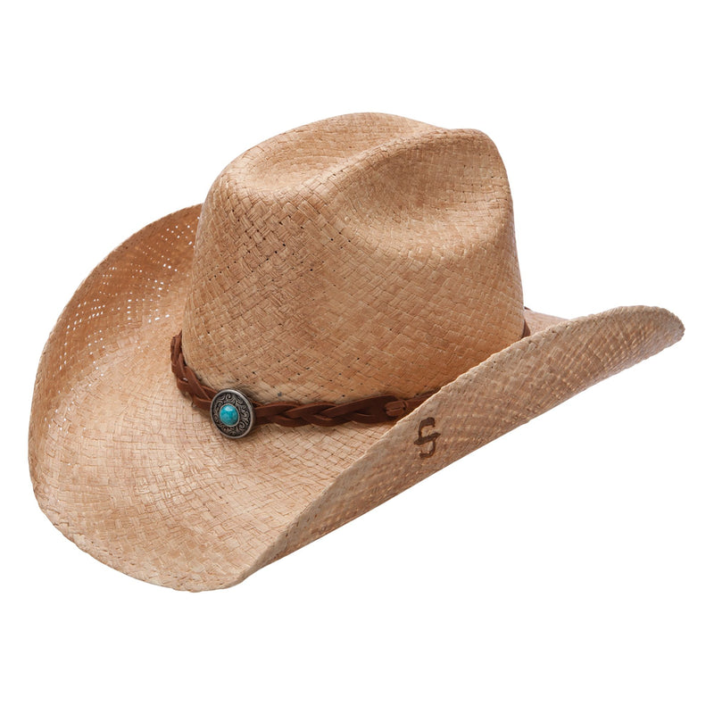 Stetson Men's Flatrock Jute Straw Outdoor Hat - Natural/Burned - view 1