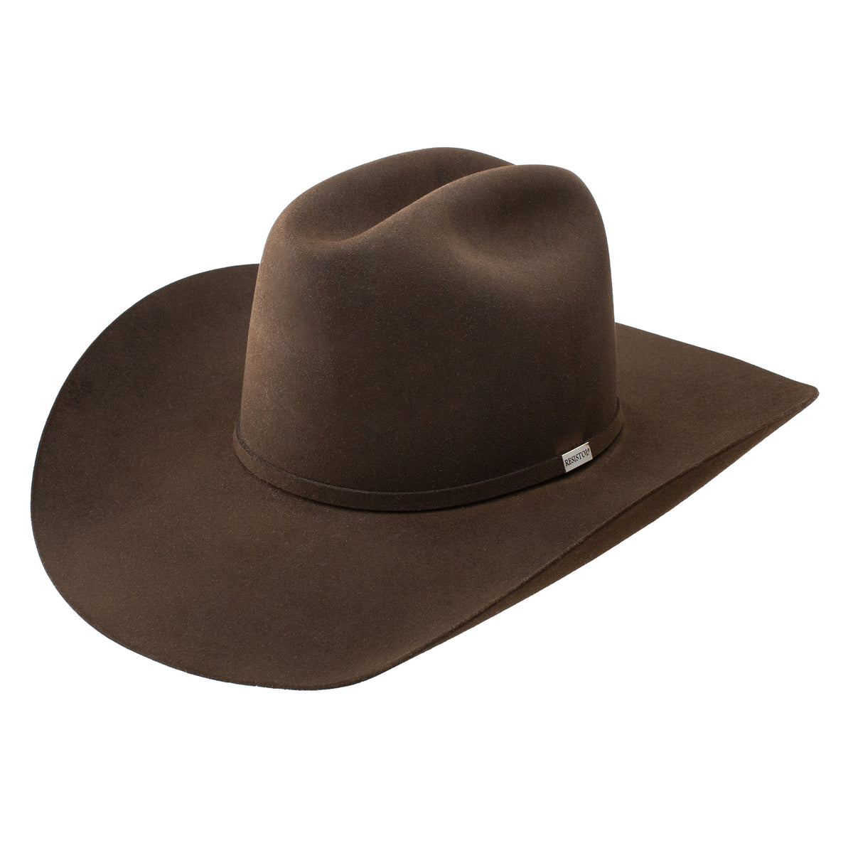 Resistol Five Star Cowboy Hat, Brown – 3-4 front
