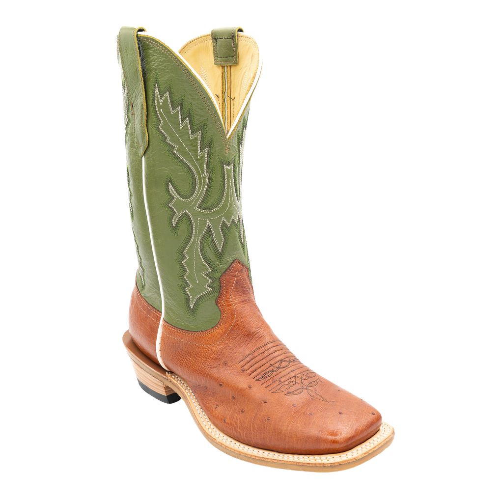 Fenoglio Boot Co. Mens Smooth Cognac Ostrich 00101984 - view 2