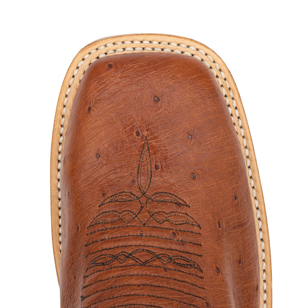 Fenoglio Boot Co. Mens Smooth Cognac Ostrich 00101984 - view 3