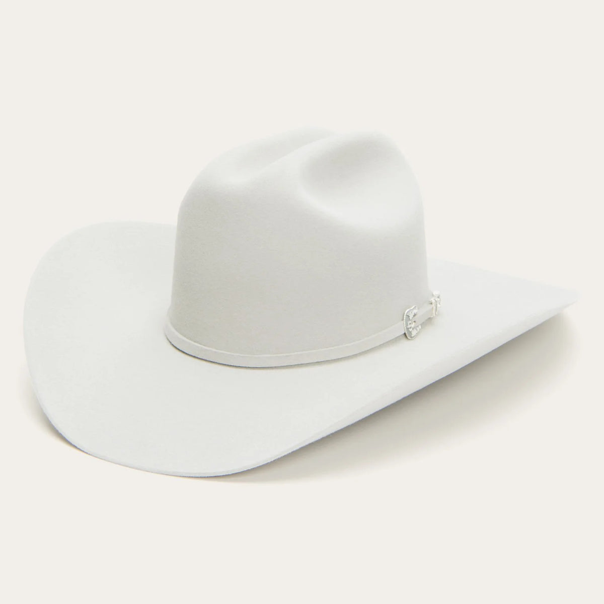 Stetson Men's 6X Skyline Cowboy Hat in Silverbelly with a wide brim and classic cowboy hat design.