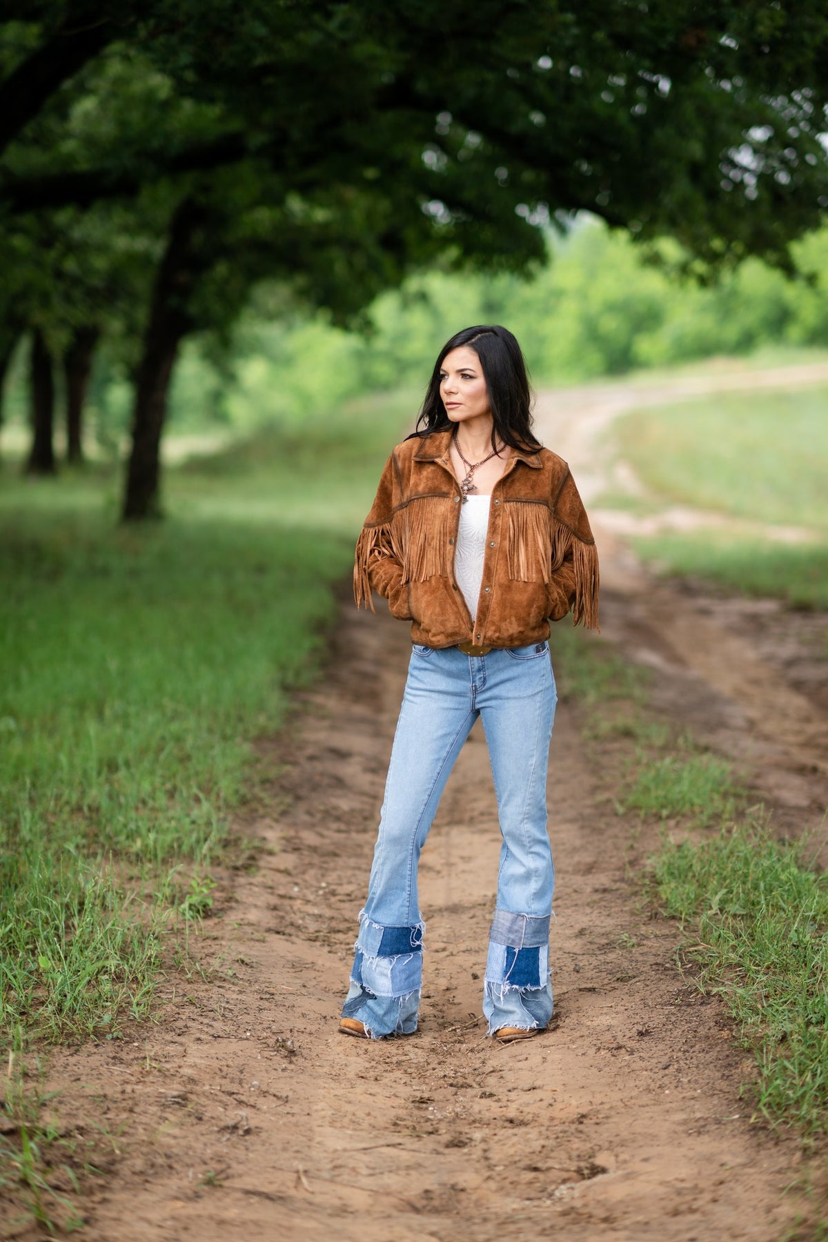 STS Ranchwear Women's Calamity Suede Fringe Jacket, Rust – lifestyle