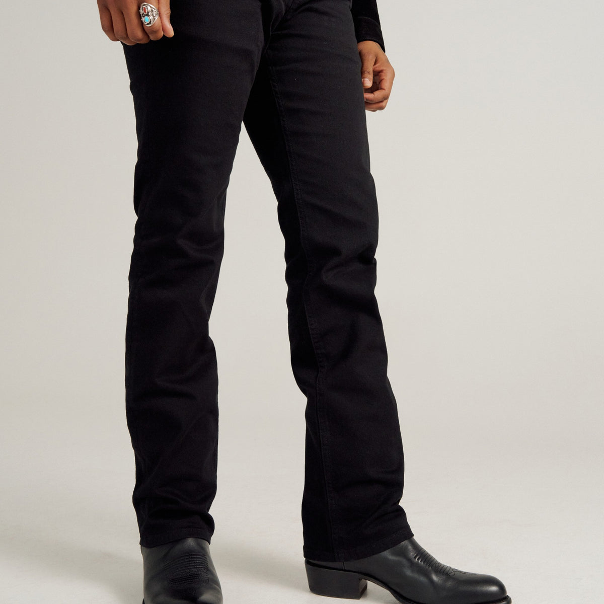 Tecovas Men's The Cartwright Western Boot, Midnight Cowhide – lifestyle 3
