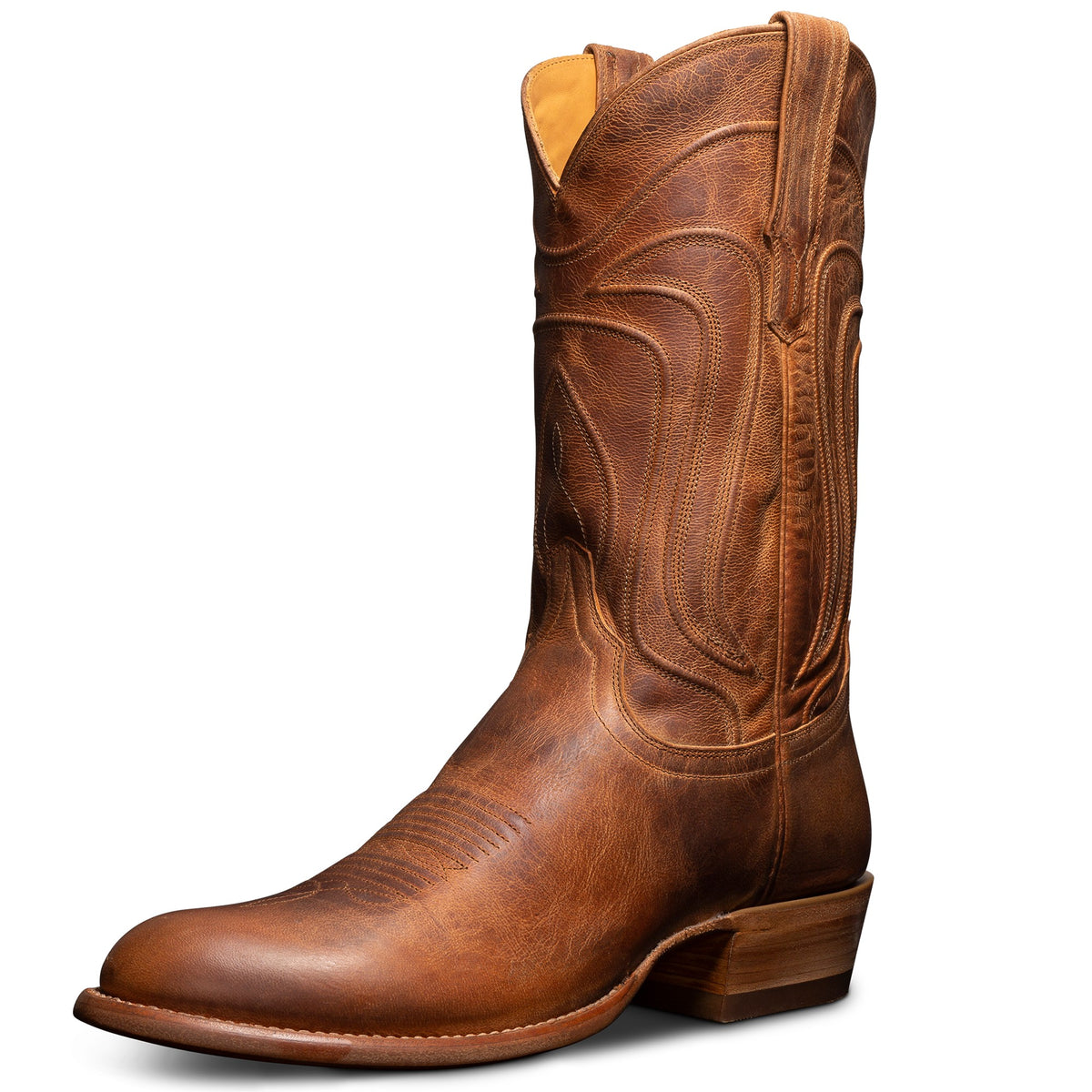 Tecovas Men's The Cartwright Western Boot, Scotch Goat – 3-4 front