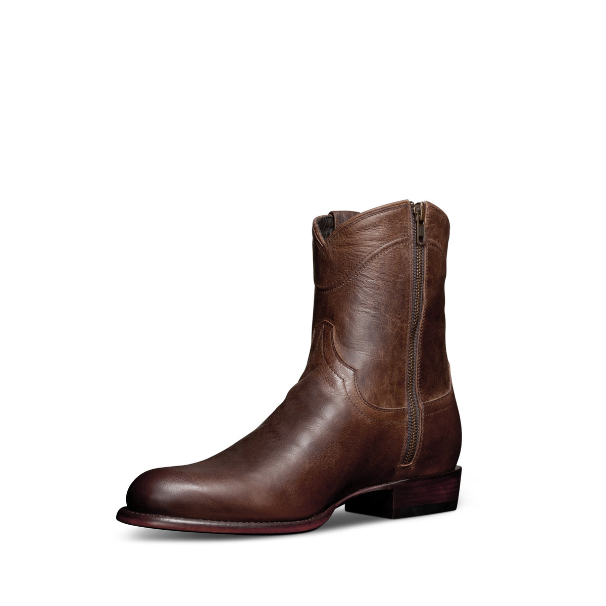 Tecovas Men's The Dean Zip Western Boot, Cafe Goat – 3-4 front