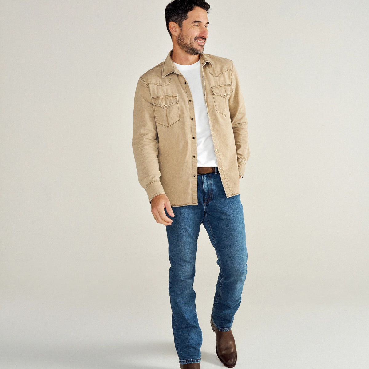 Tecovas Men's The Dean Zip Western Boot, Cafe Goat – lifestyle 2