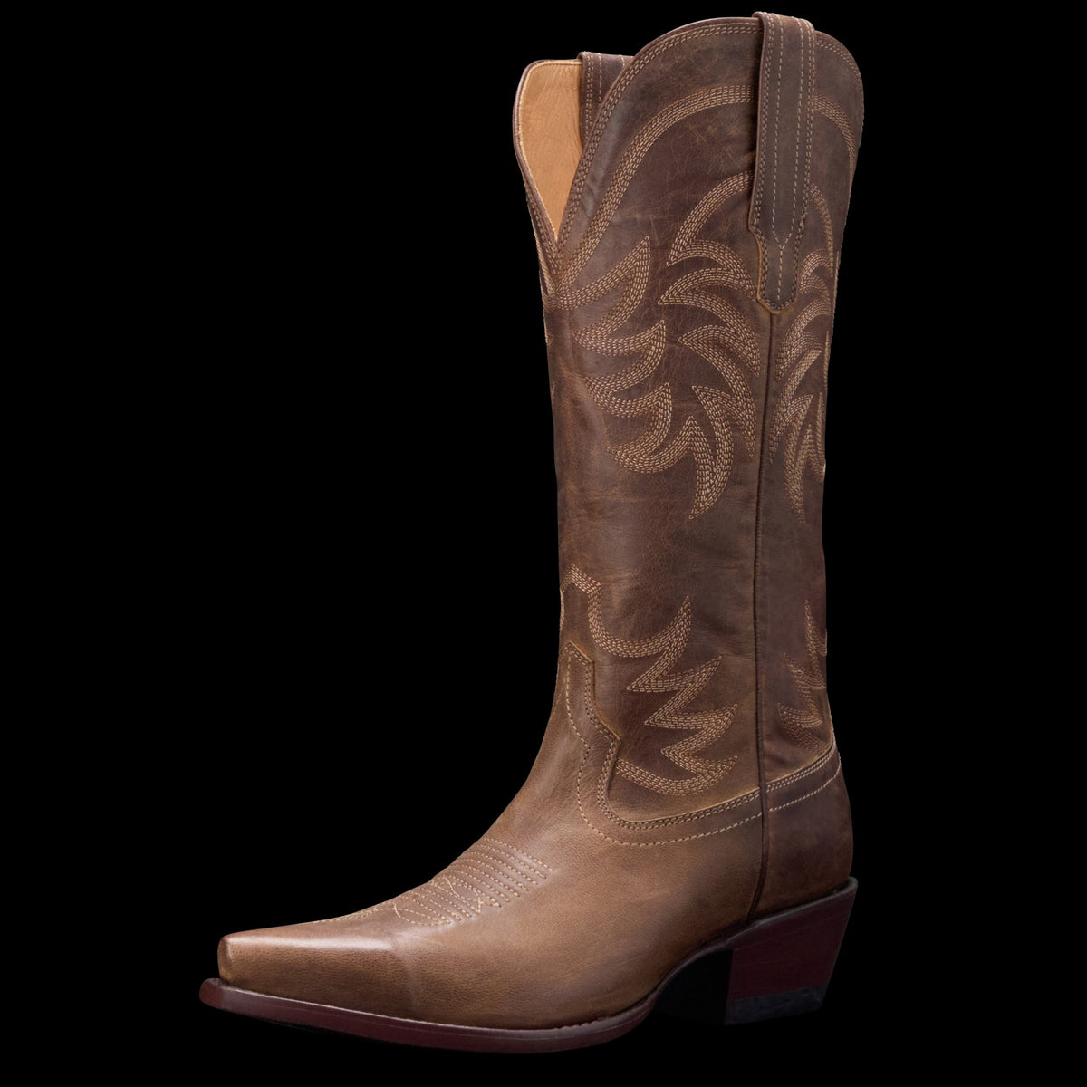 Tecovas Women's The Annie Western Boot, Cafe Goat – 3-4 front