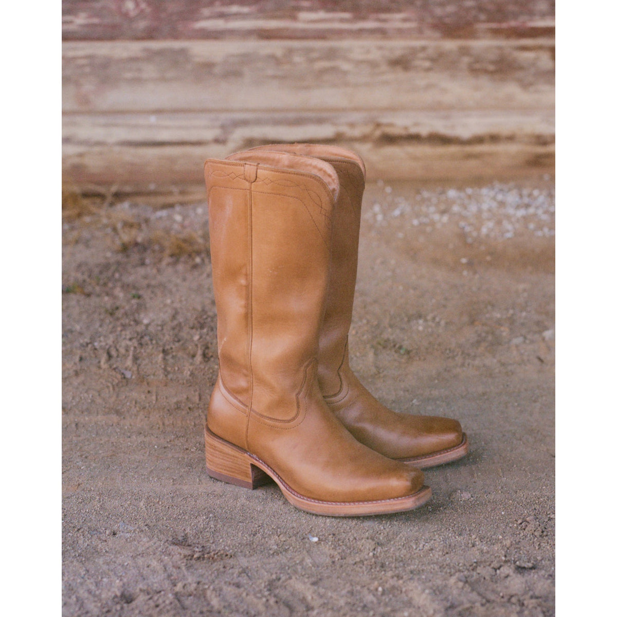 Tecovas Women's The Charlie Square Toe Western Boot, Camel Cowhide – lifestyle 4