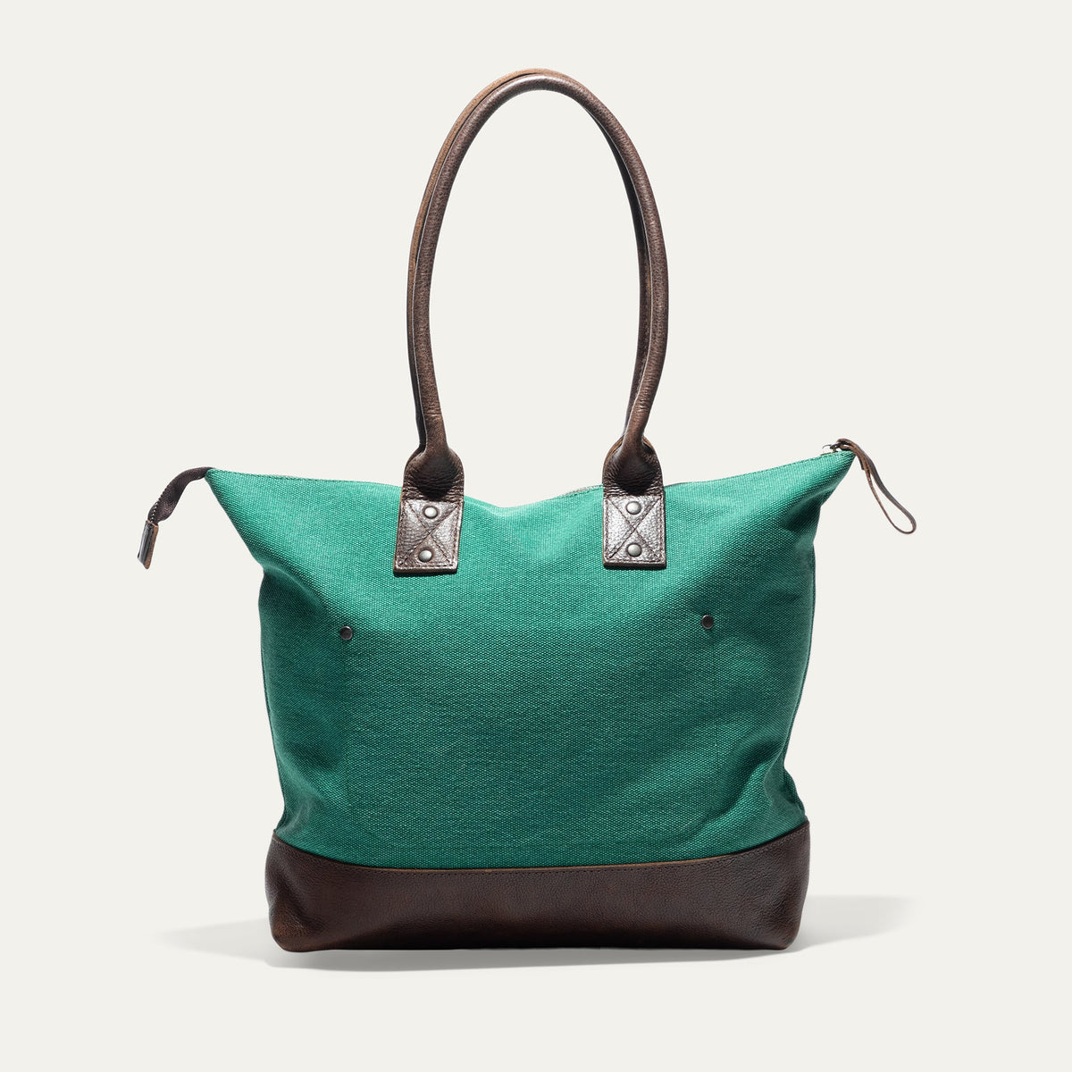 Will Leather Goods Original Will Utility Tote bag with leather handles and spacious fabric interior for versatile carrying.