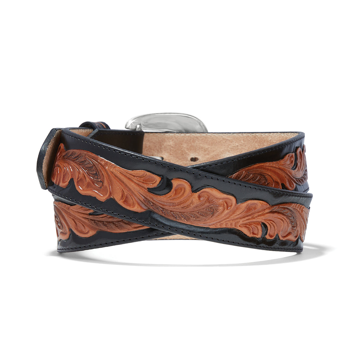 Leegin Tony Lama Chiara Belt with decorative buckle, styled in rich leather, perfect for Western or casual wear.