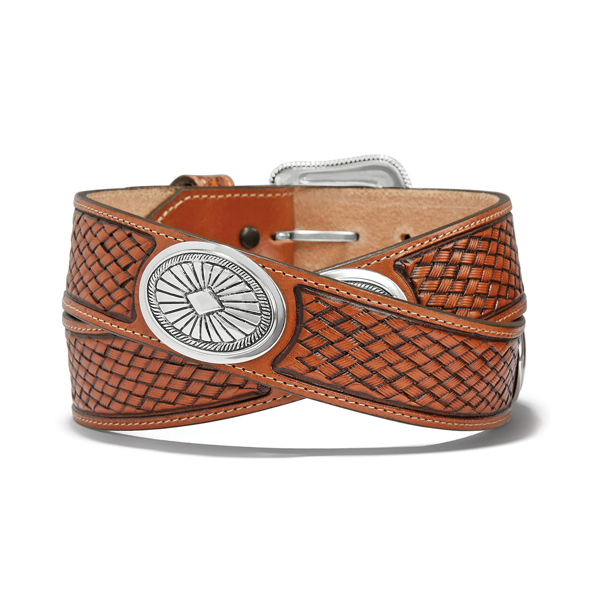 Tony Lama Hesperia belt by Leegin, leather belt with detailed stitching and classic western style for men.
