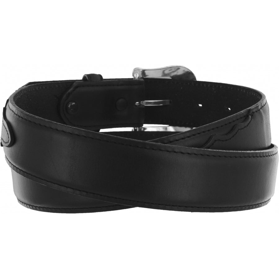 Tony Lama Longhorn Buckle and Billet Belt by Leegin, western-style leather belt with Longhorn buckle for men.