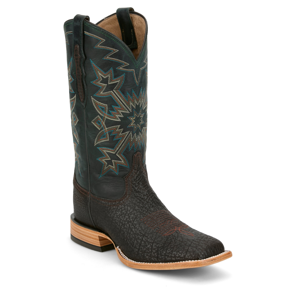 Tony Lama Men's Armando 13" Shark Western Boot, Chocolate – 3-4 front