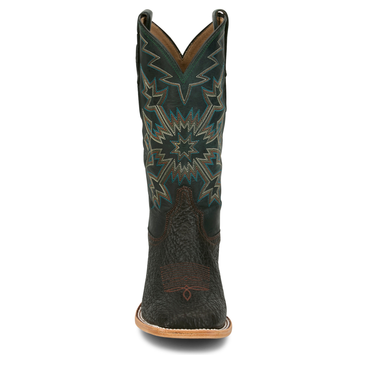 Tony Lama Men's Armando 13" Shark Western Boot, Chocolate – toe