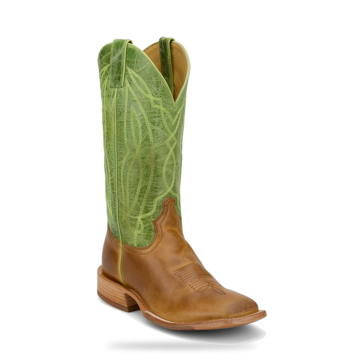Tony Lama Men's Greer Western Boot, Tan – 3/4 front