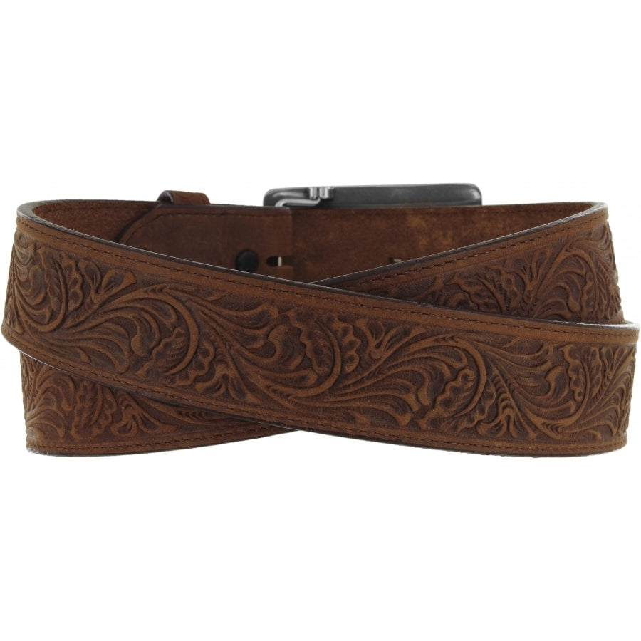 Leegin Tony Lama Navajo Spirit belt with intricate leather design and southwestern pattern, stylish western belt for men or women.