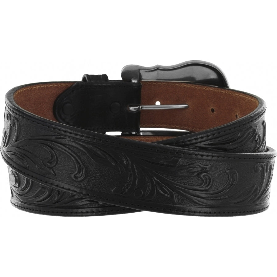 Leegin Tony Lama Westerly Ride Belt in brown leather with Western buckle, stylish accessory for casual and Western outfits.