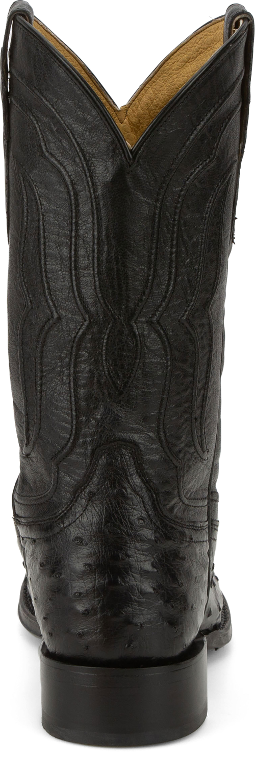 Tony Lama men's Zony black 12-inch boots with medium round toe, crafted for style and comfort.