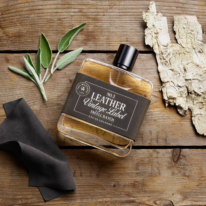 Tru Fragrance & Beauty Men's No. 2 Leather Vintage Label Small Batch Cologne – lifestyle