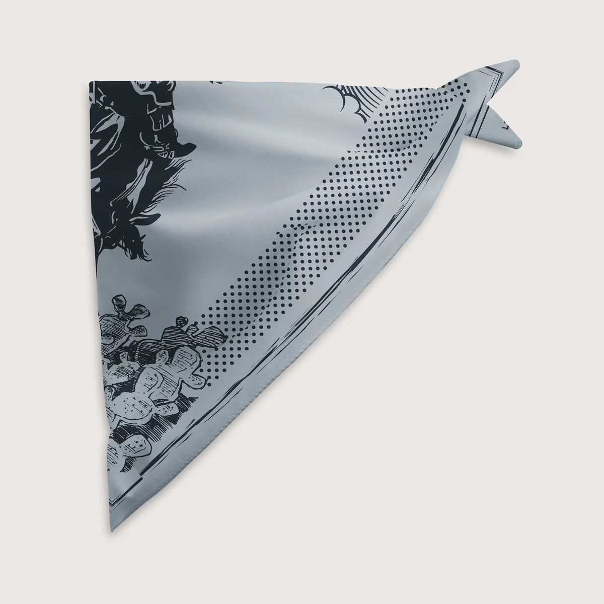 Cowboy Cool Untamed Western bandana featuring bold western-inspired print, perfect for casual or outdoor Western style.