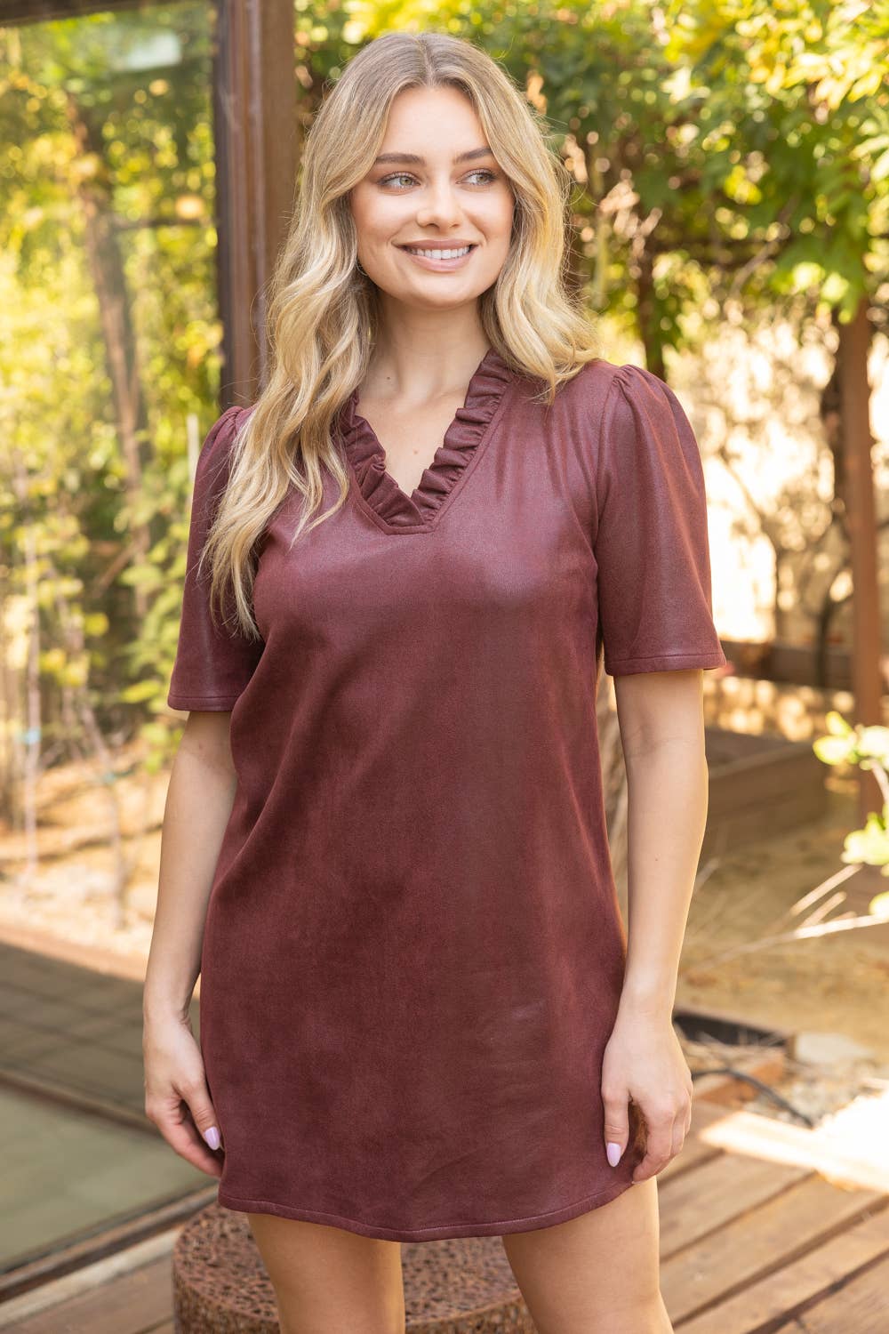 VOY Womens Burgundy 37100 - view 2