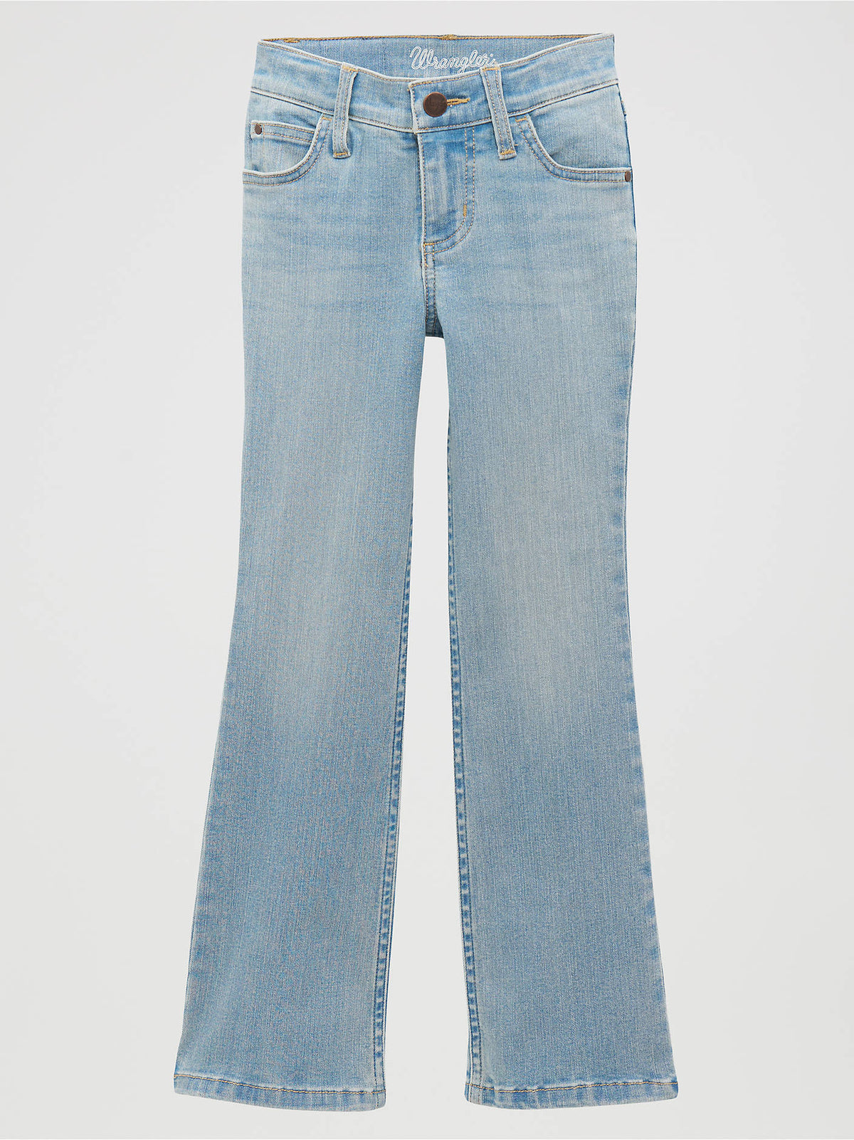Wrangler Girls Bootcut Jean, Light Wash – front