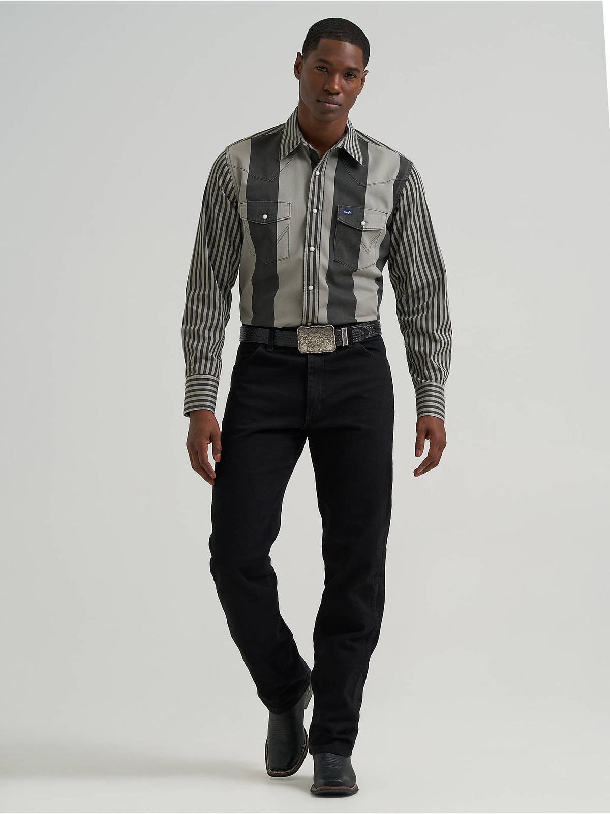 Wrangler Mens Smoky Stripe 112381996 - view 4