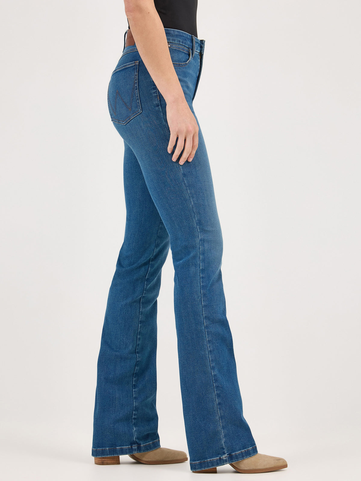 Wrangler Women's Bespoke High Rise Bootcut Jean, Denim – side