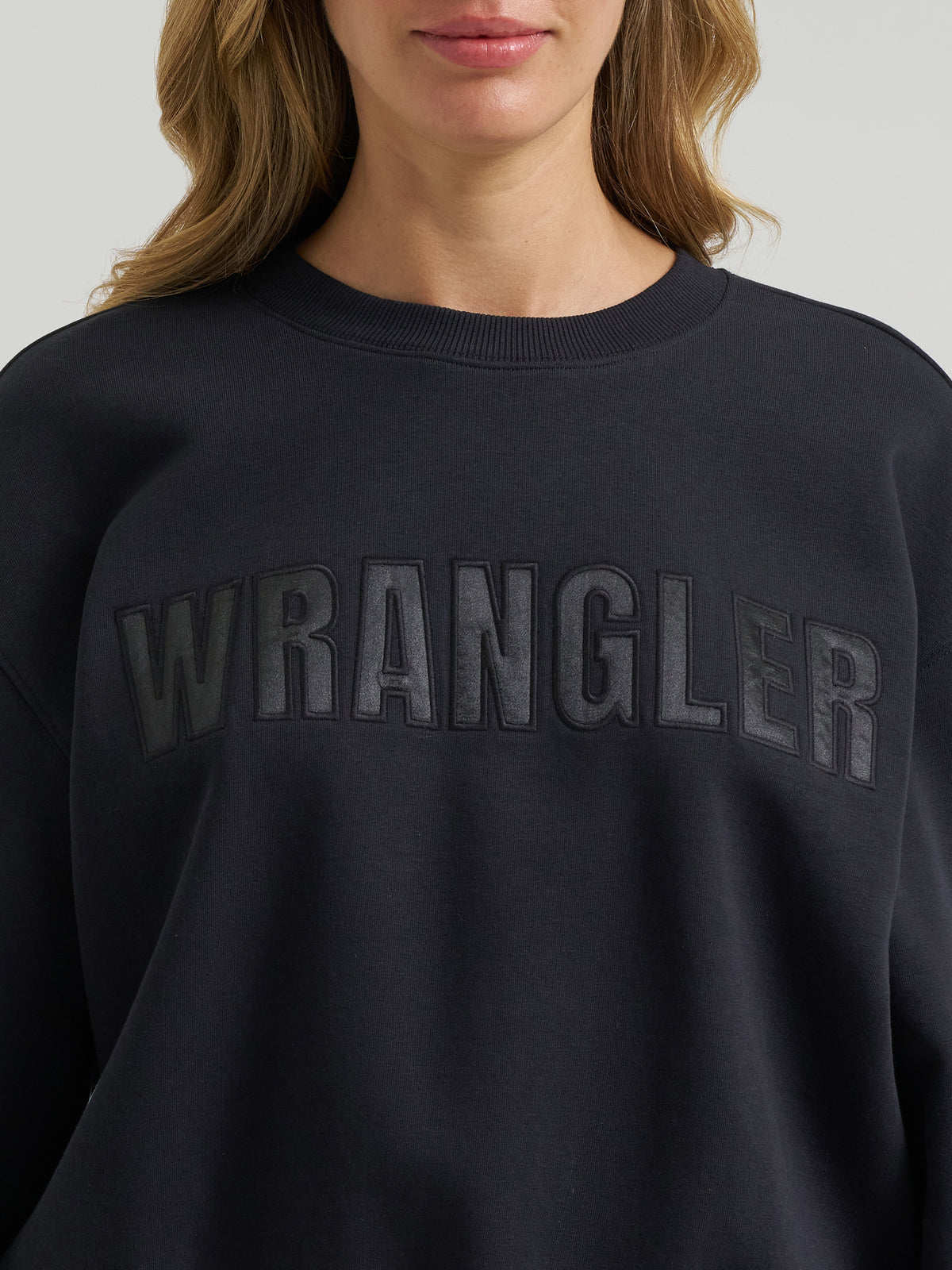 Wrangler Women's Canyon Pullover - Oversized Fit, Black Beauty – detail