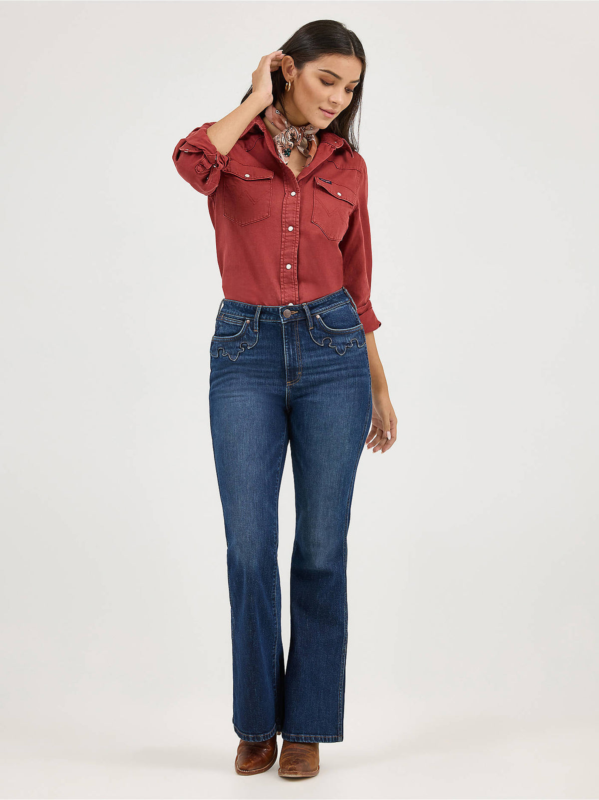 Wrangler Womens Rusty Red 112371716 - view 2