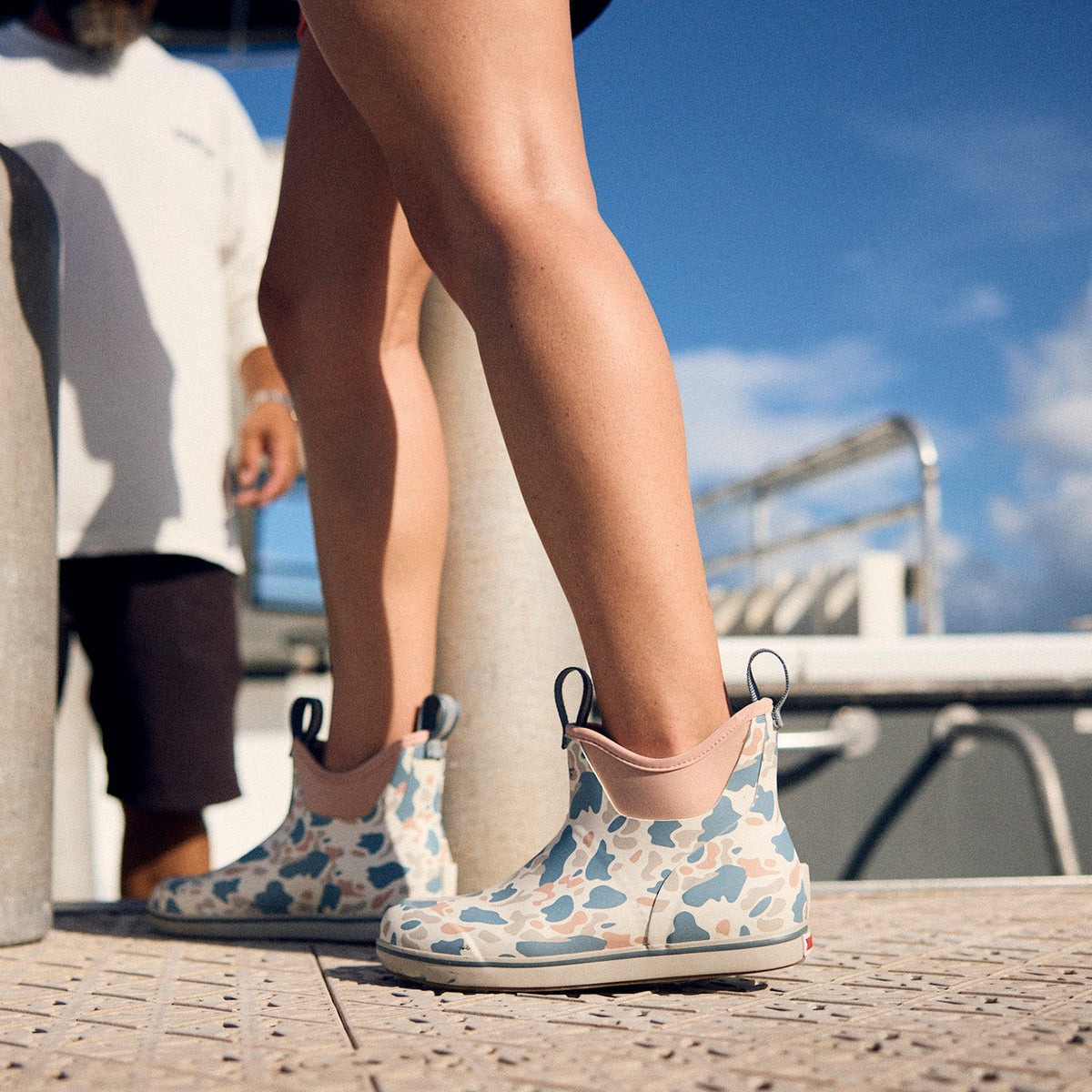 XtraTuf® Women's Ankle Deck Boot – Ivory Duck Camo